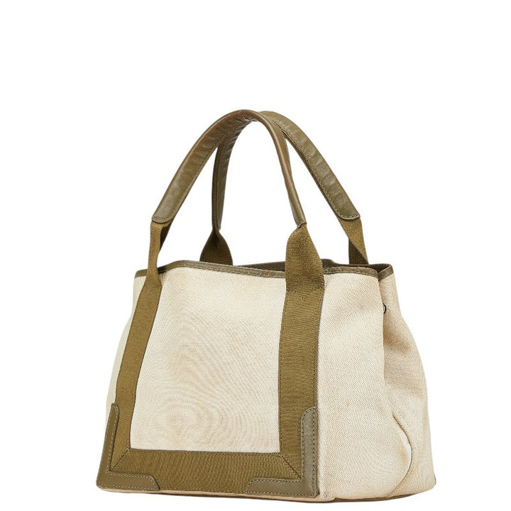 Top Quality Balenciaga Canvas Leather Cabas S Tote Bag