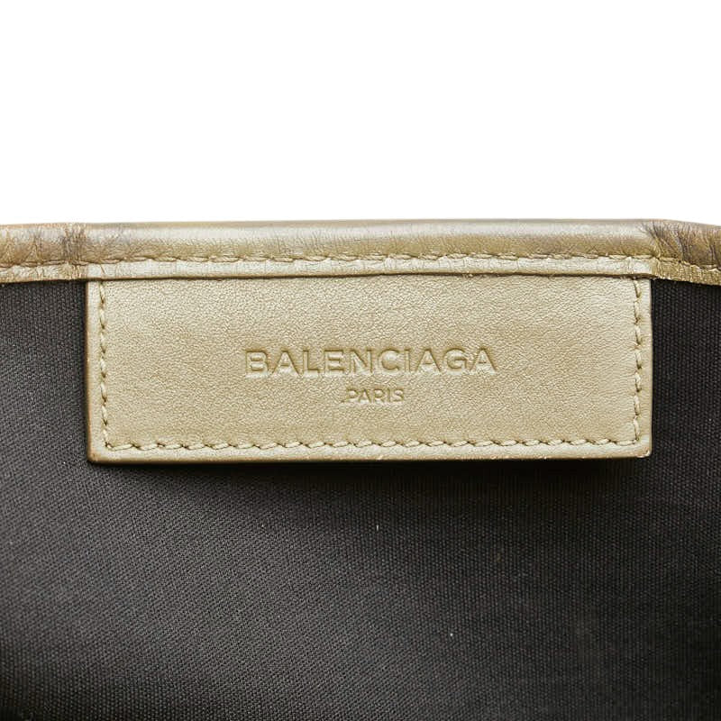 Top Quality Balenciaga Canvas Leather Cabas S Tote Bag