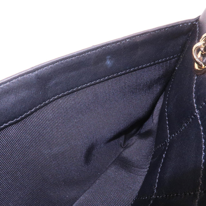Top Quality Chanel Chocolate Bar Lamb Skin Chain Shoulder Bag Black