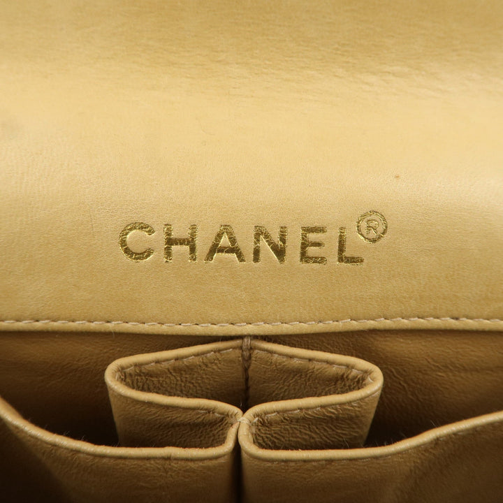 Top Quality Chanel Chocolate Bar Lamb Skin Chain Shoulder Bag Beige A15316