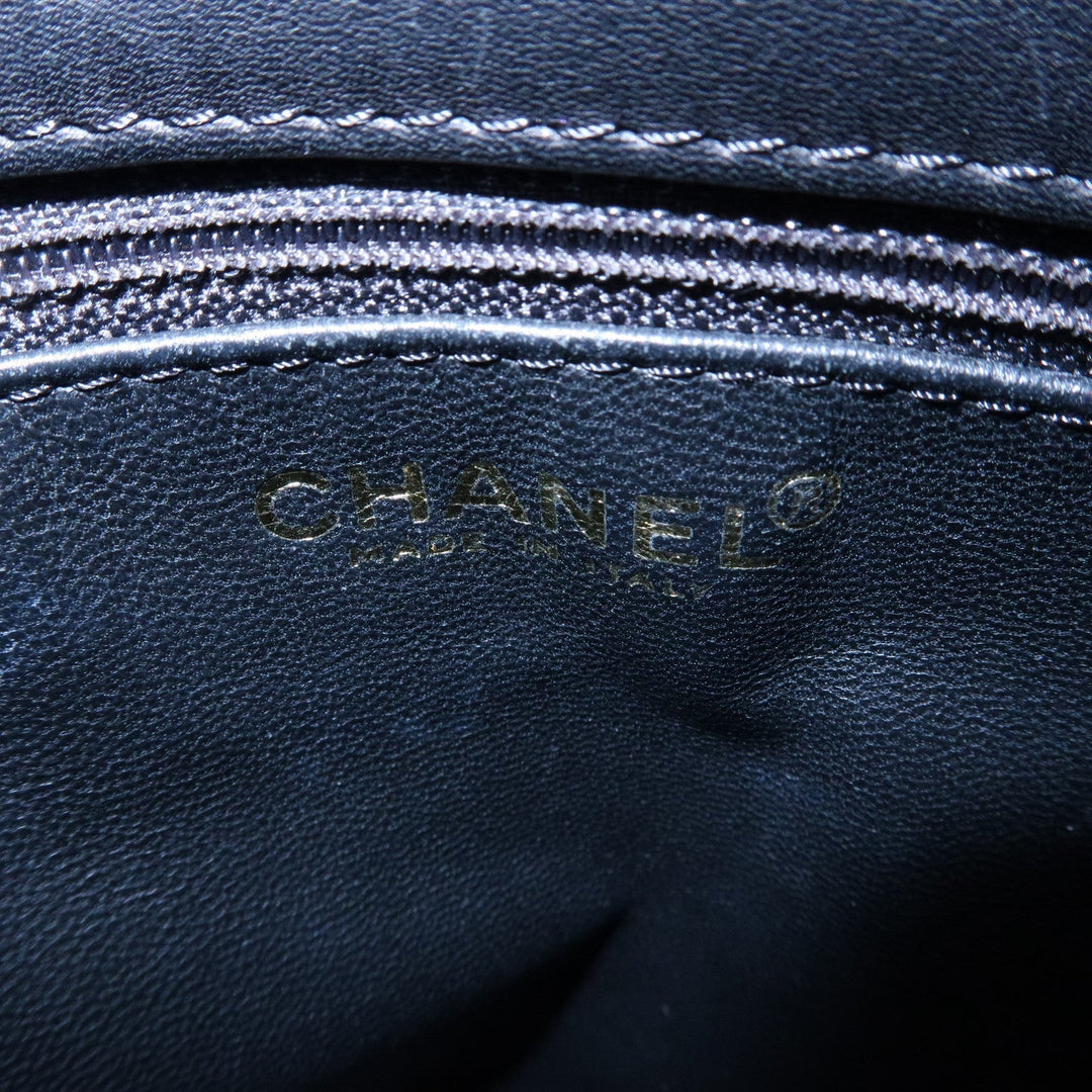 Top Quality Chanel Chocolate Bar Lamb Skin Chain Tote Bag Black