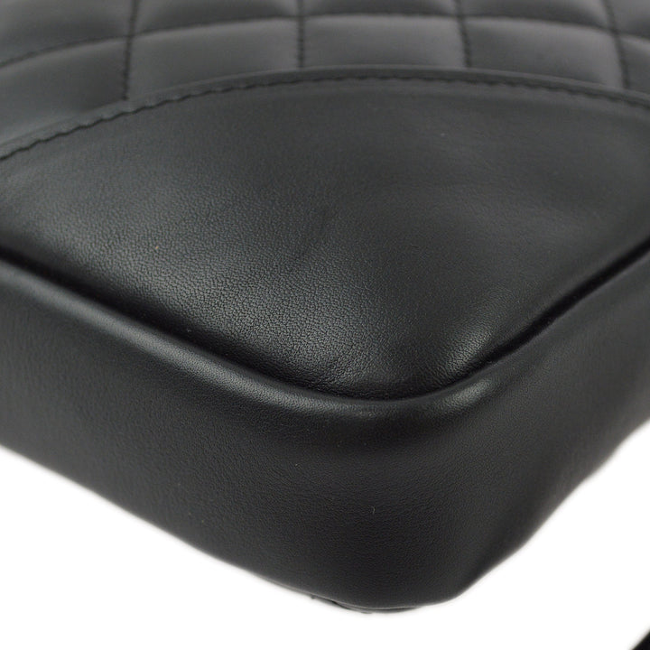 Top Quality Chanel Black Calfskin Cambon Ligne Shoulder Bag