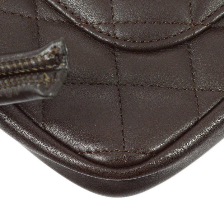 Top Quality Chanel 2004-2005 Brown Beige Calfskin Cambon Ligne Handbag