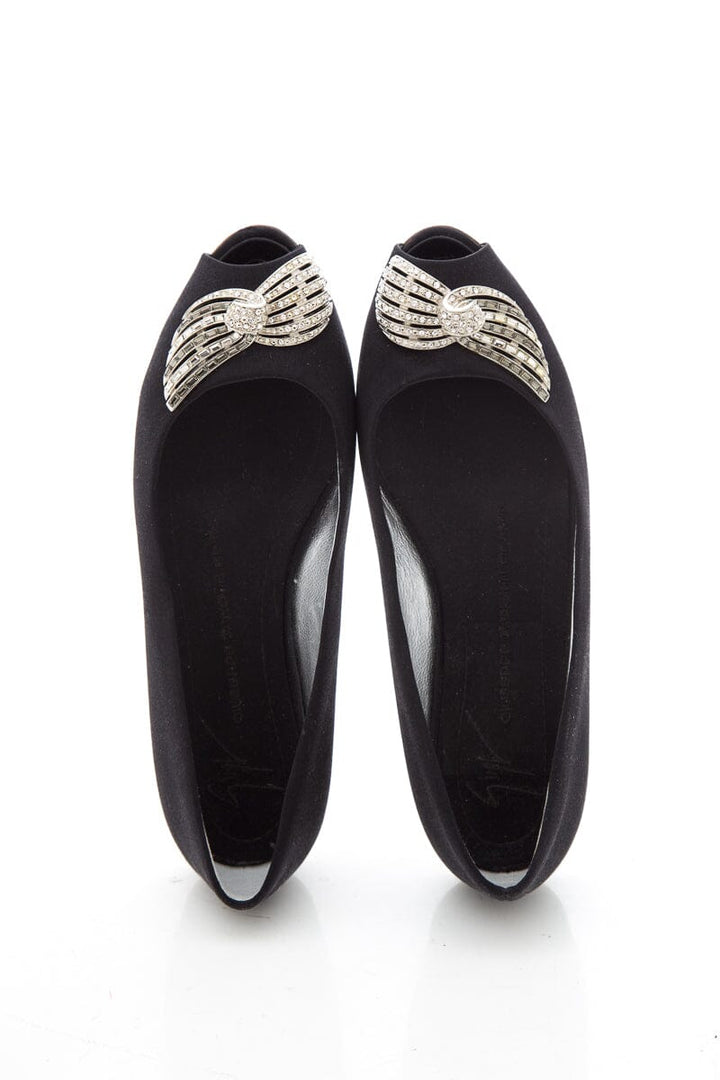 Giuseppe Zanotti Black Flats SZ 36.5
