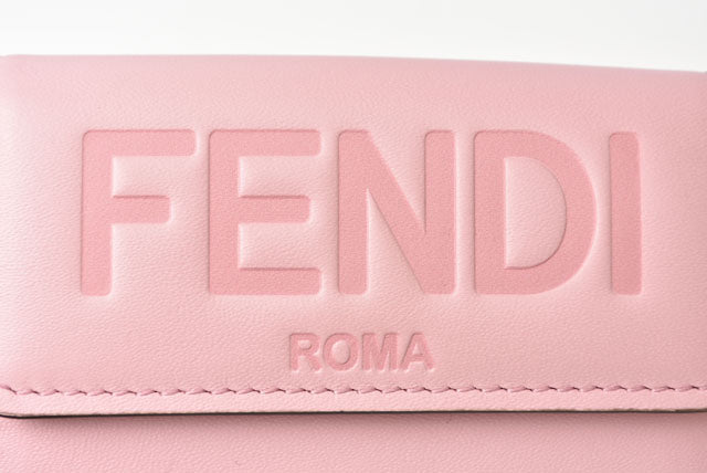 Top quality Fendi Soft Leather Trifold Mini Wallet 8M0395