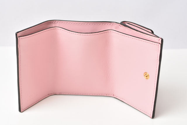 Fendi Soft Leather Trifold Mini Wallet 8M0395