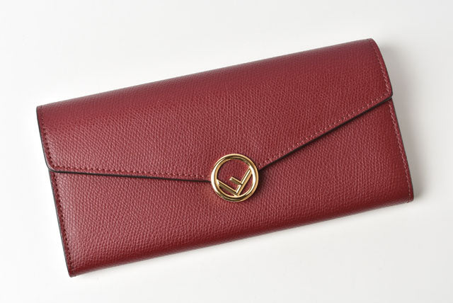 Fendi Leather Long Wallet F IS Fendi 8M0251