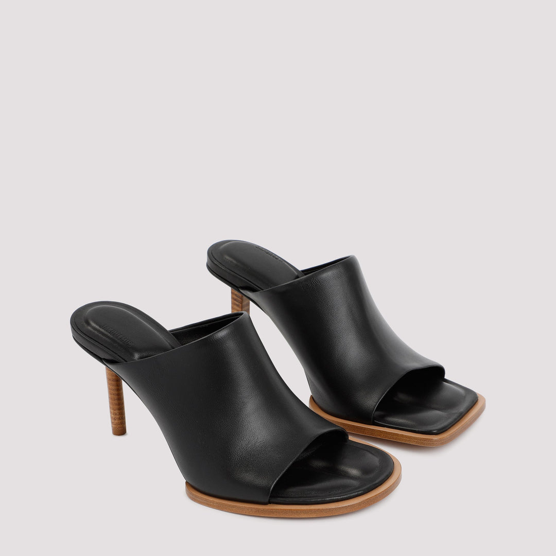JACQUEMUS LES MULES ROND CARRE SANDALS