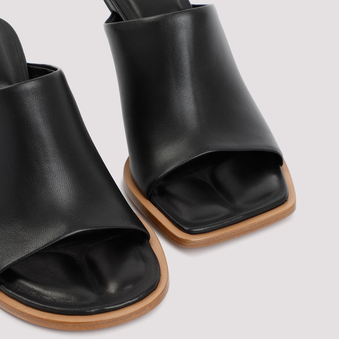 JACQUEMUS LES MULES ROND CARRE SANDALS
