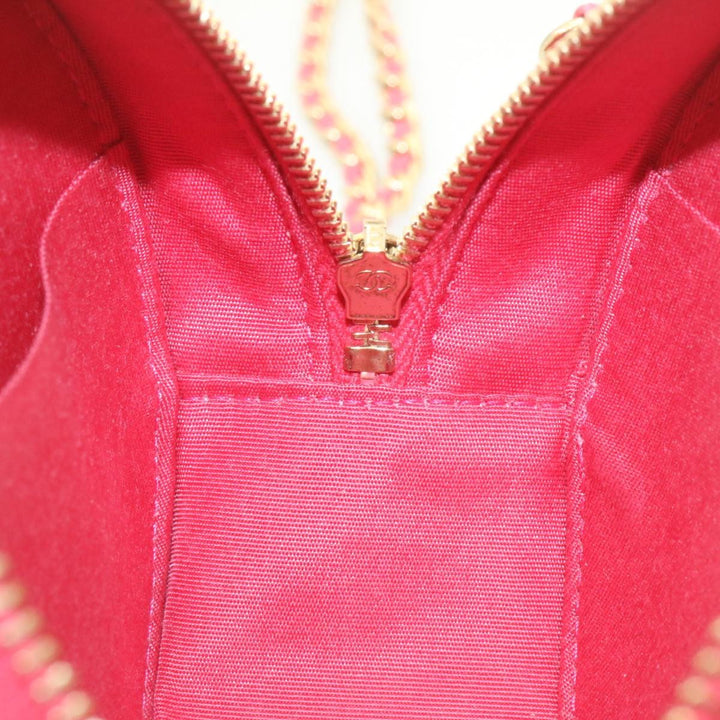 Top Quality Chanel Matelasse Caviar Skin Chain Shoulder Bag Pink CC Auth 23651A
