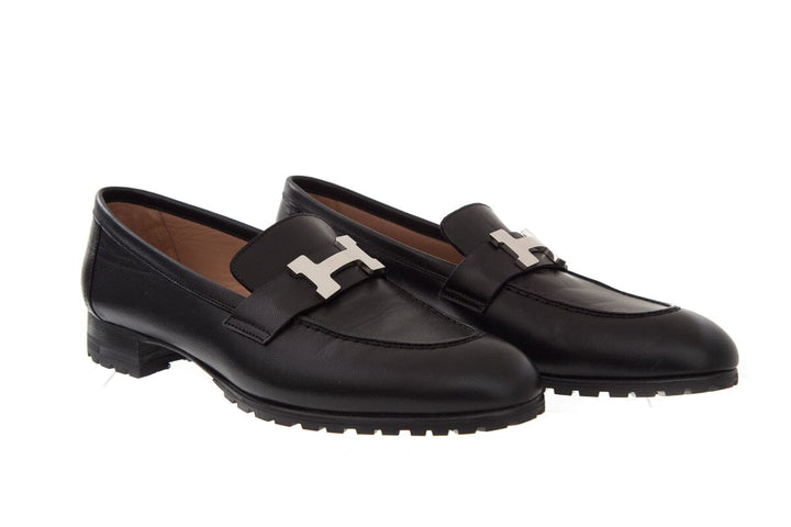 Hermès Black Loafers SZ 36