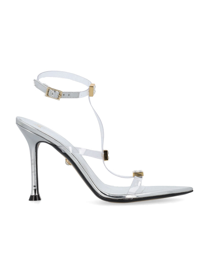ADDY 095 NAIL VEGAS SILVER SANDALS