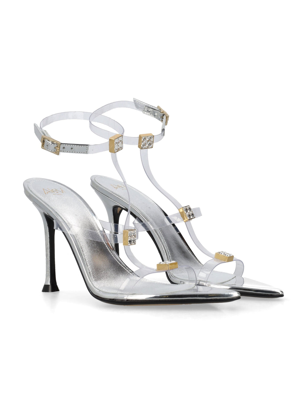 ADDY 095 NAIL VEGAS SILVER SANDALS