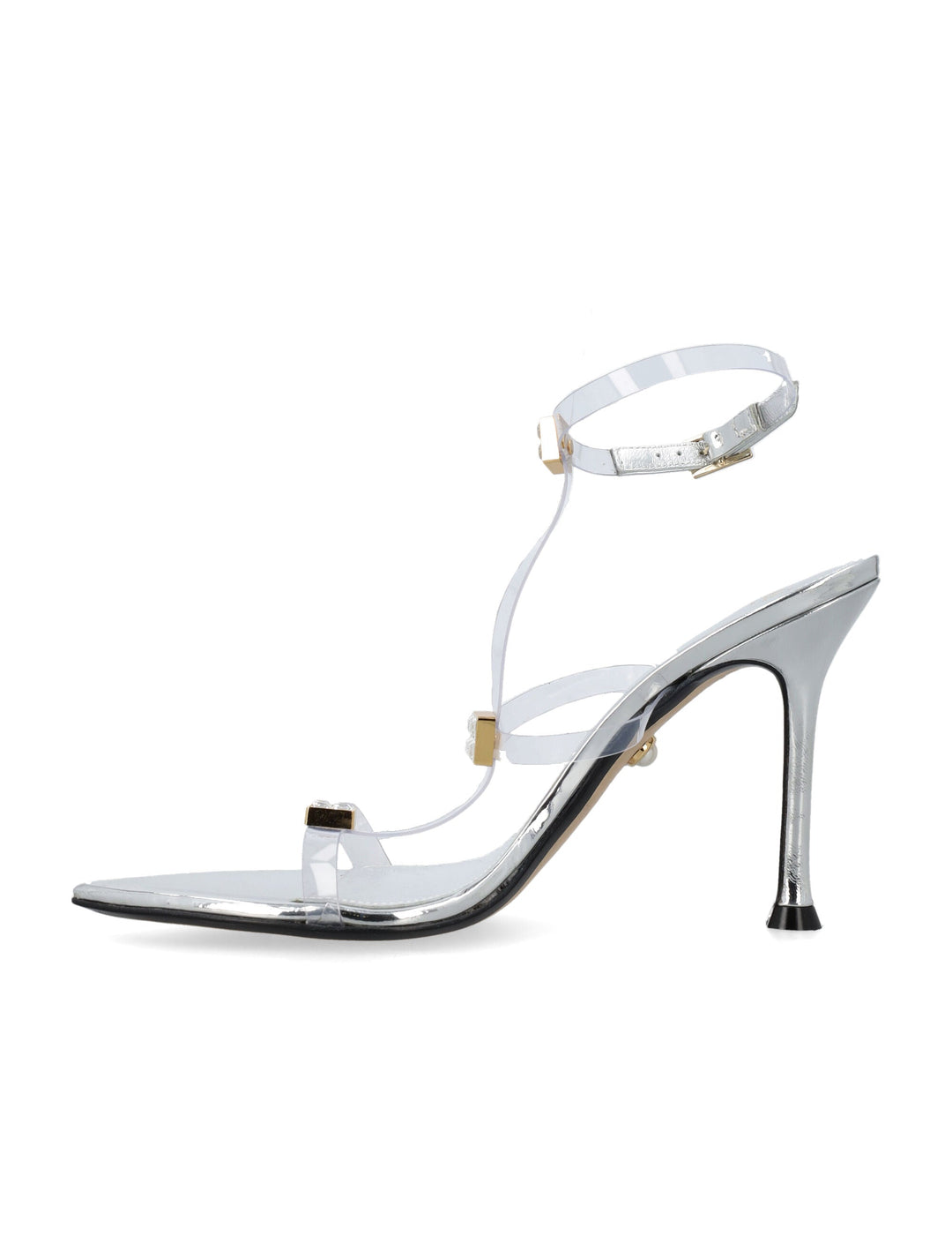 ADDY 095 NAIL VEGAS SILVER SANDALS