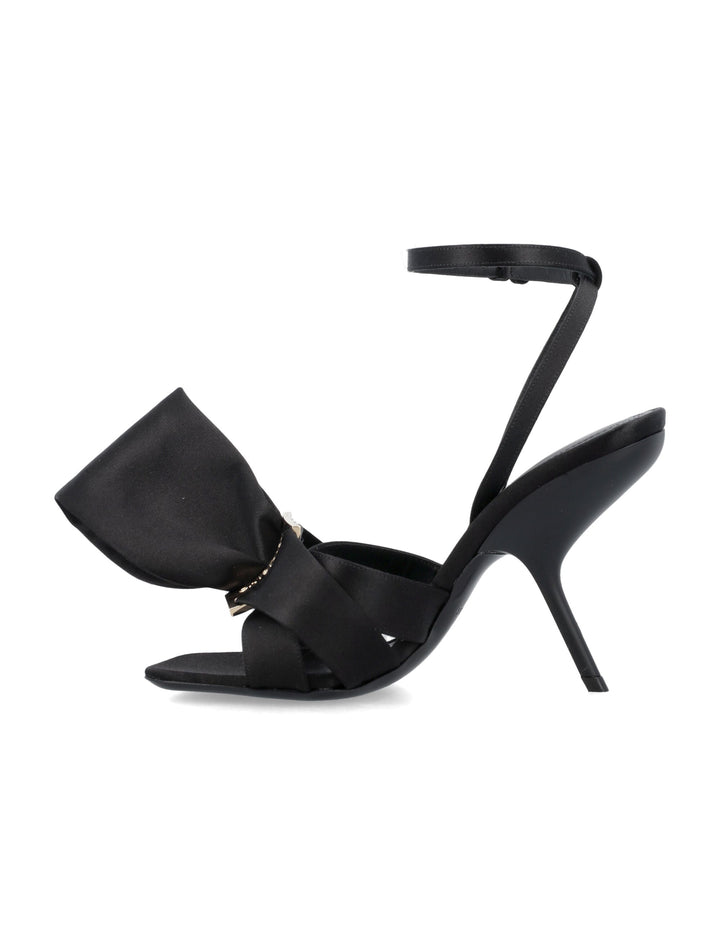 SANDAL WITH ASYMMETRIC BOW