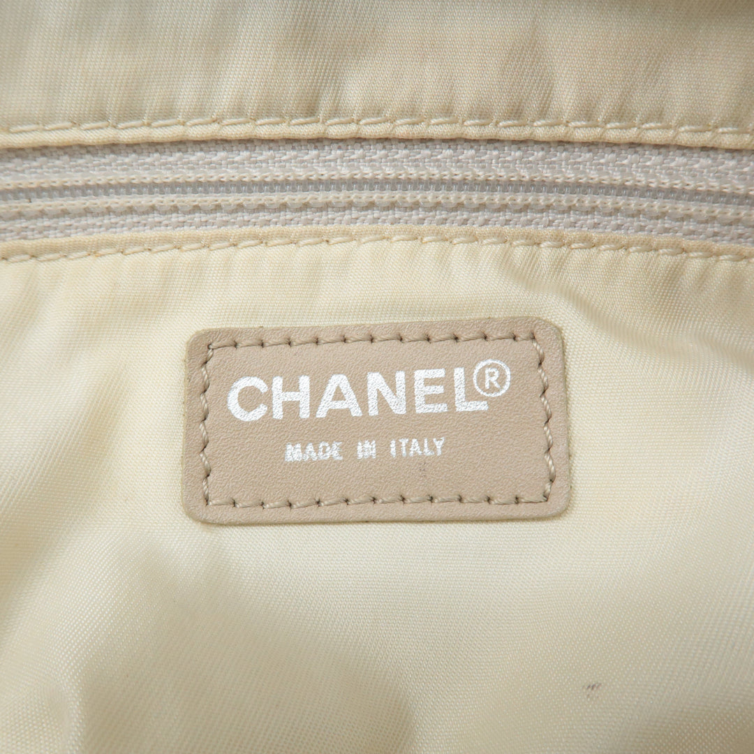 Top Quality Chanel New Travel Line Nylon Jacquard Leather Mini Bag A15828