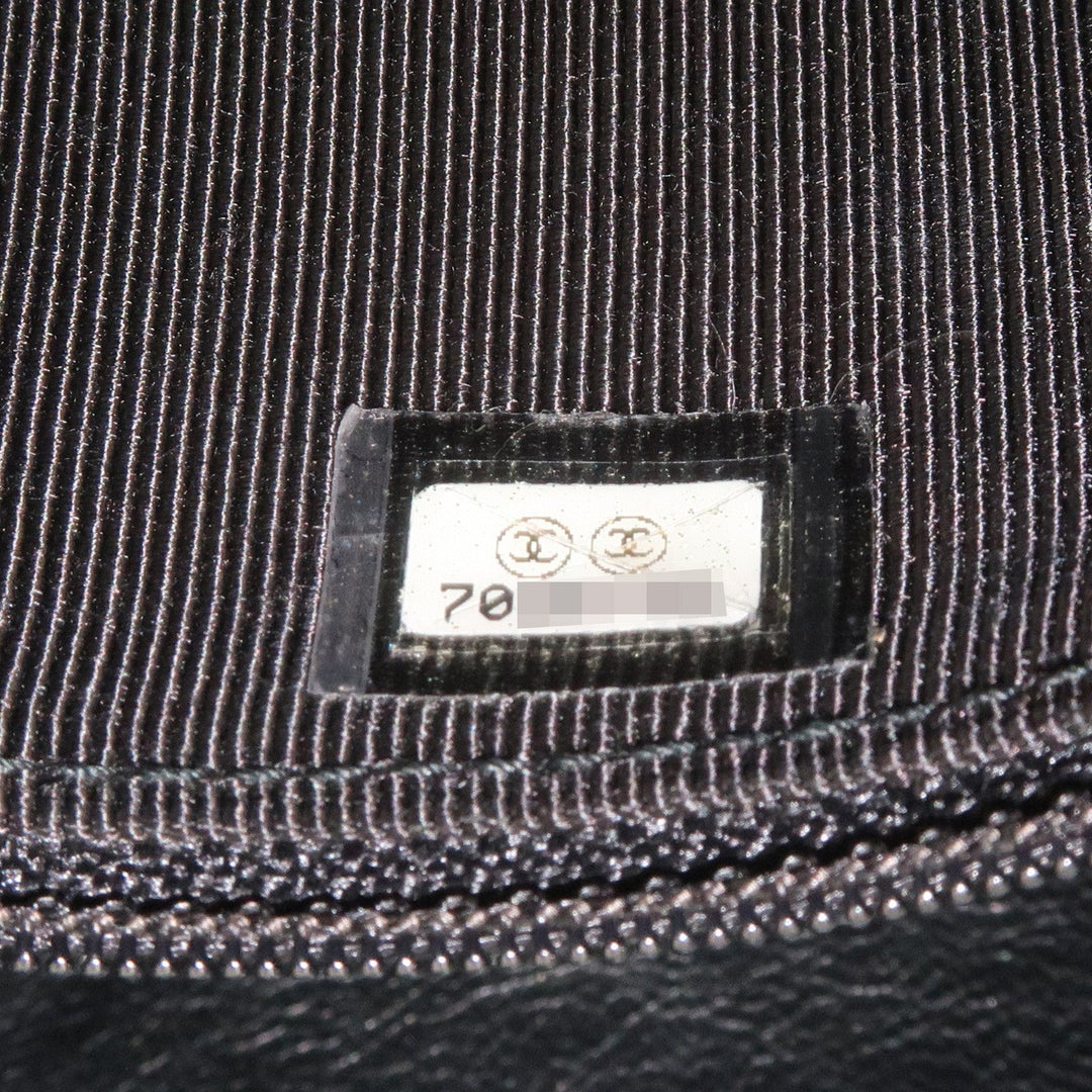 Top Quality Chanel Chocolate Bar Lamb Skin Chain Shoulder Bag Black