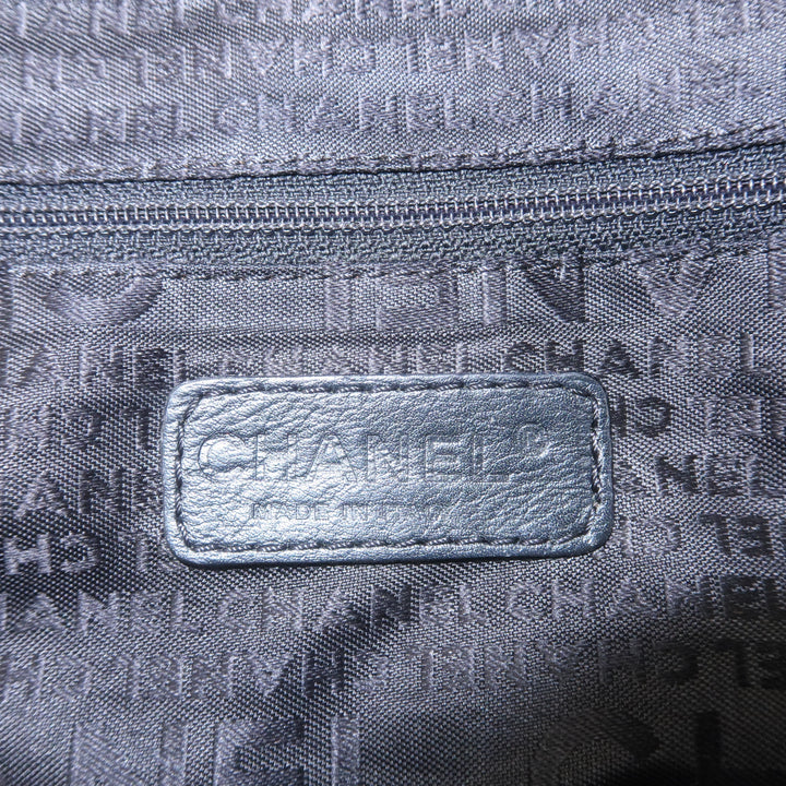 Top Quality Chanel Chocolate Bar Caviar Skin Boston Bag Black A26135