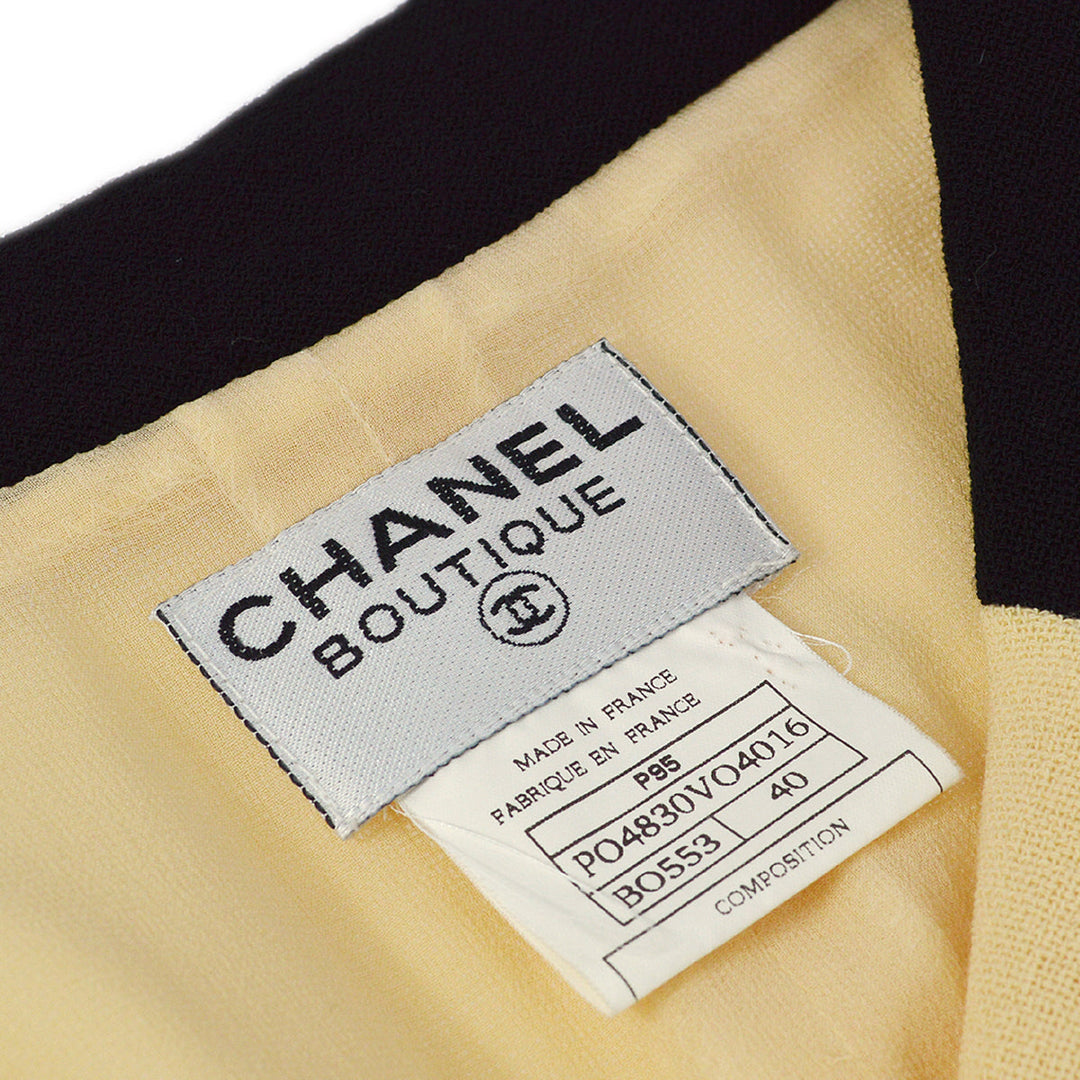 Top Quality Chanel Dress Ivory Black P95 #40