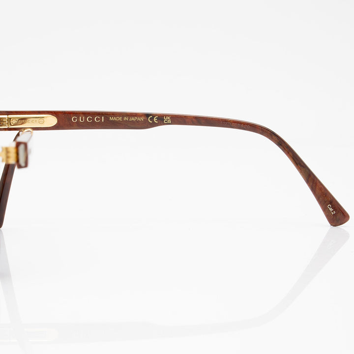 Gucci Oversize Aviator Sunglasses