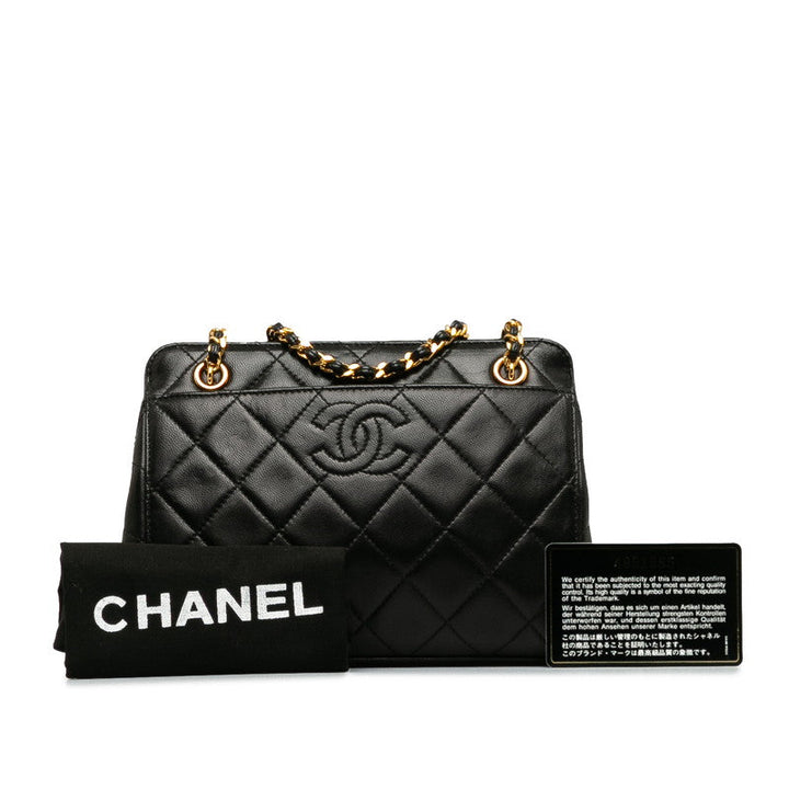 Top Quality Chanel Matrases Cocomark Mini Chantot Top Bag Black Caviar   Chanel
