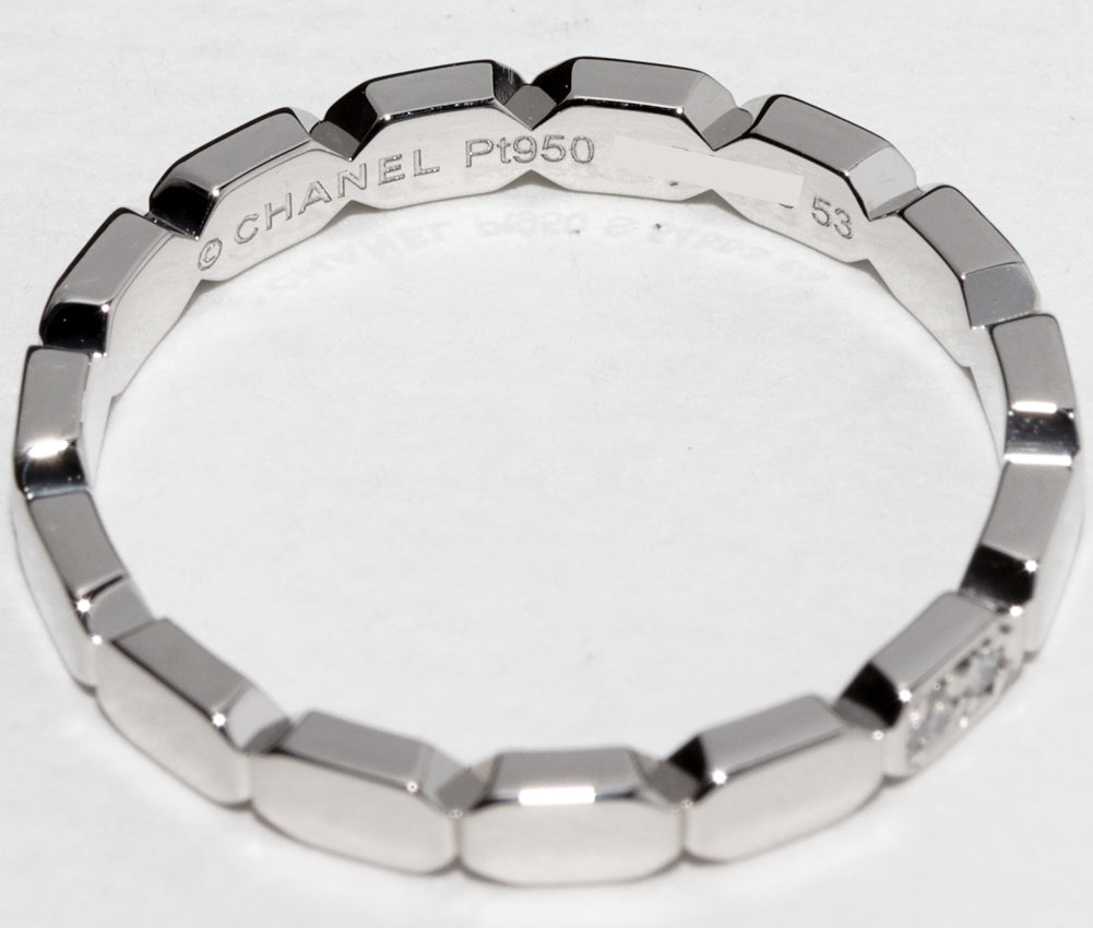 Top Quality Chanel Pt950 Diamond Promesse Marriage Ring J4003