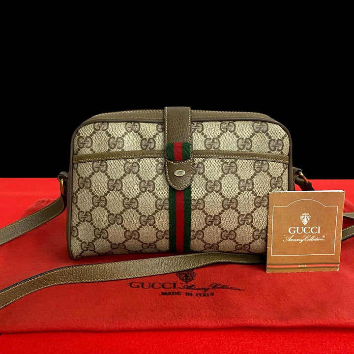 Gucci GG Canvas Web Crossbody Bag  Canvas Crossbody Bag