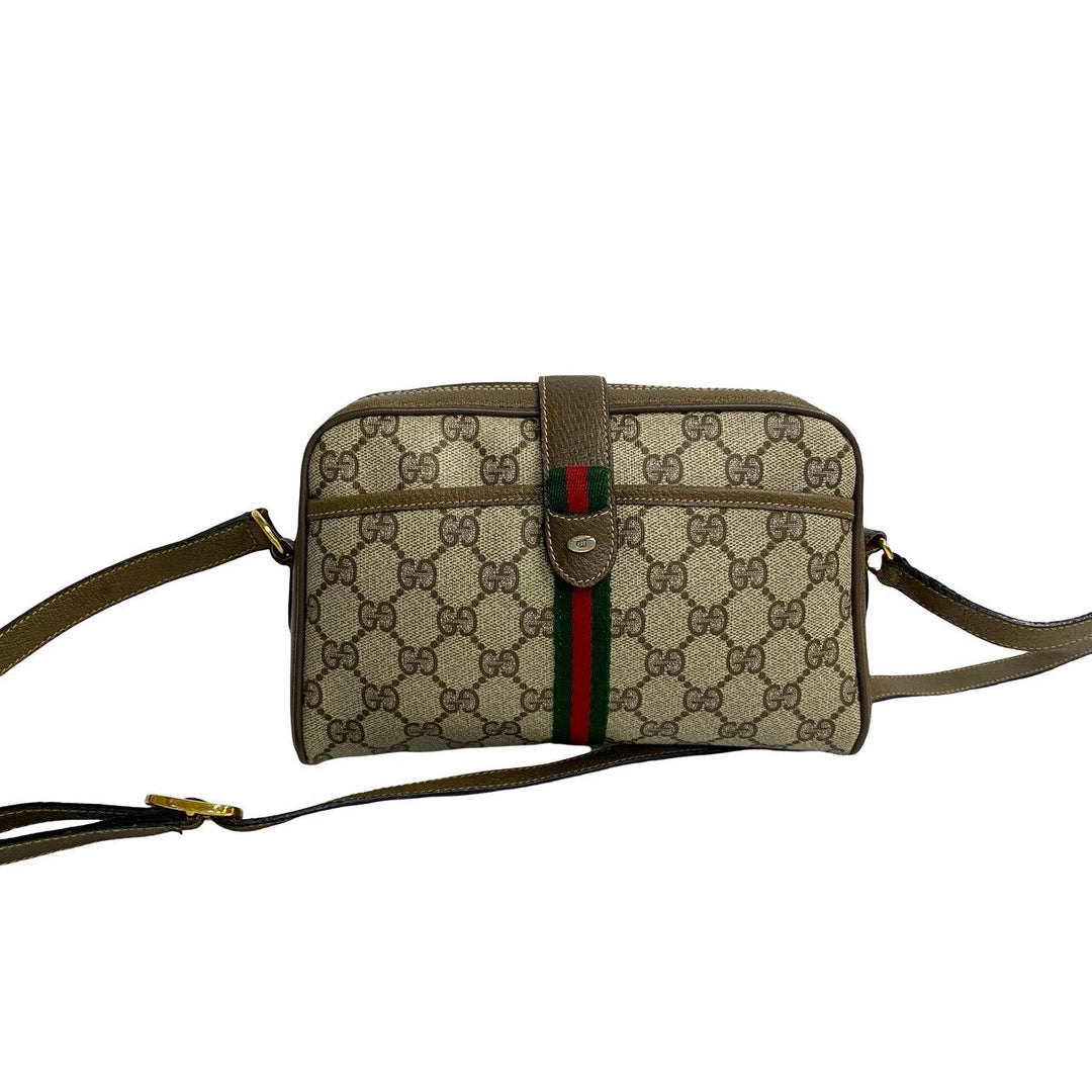 Gucci GG Canvas Web Crossbody Bag  Canvas Crossbody Bag