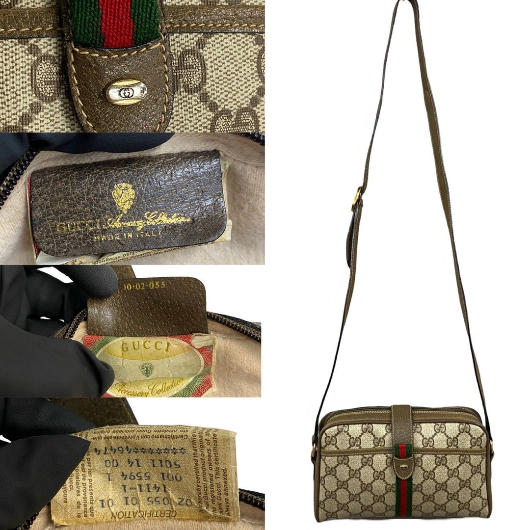 Gucci GG Canvas Web Crossbody Bag  Canvas Crossbody Bag