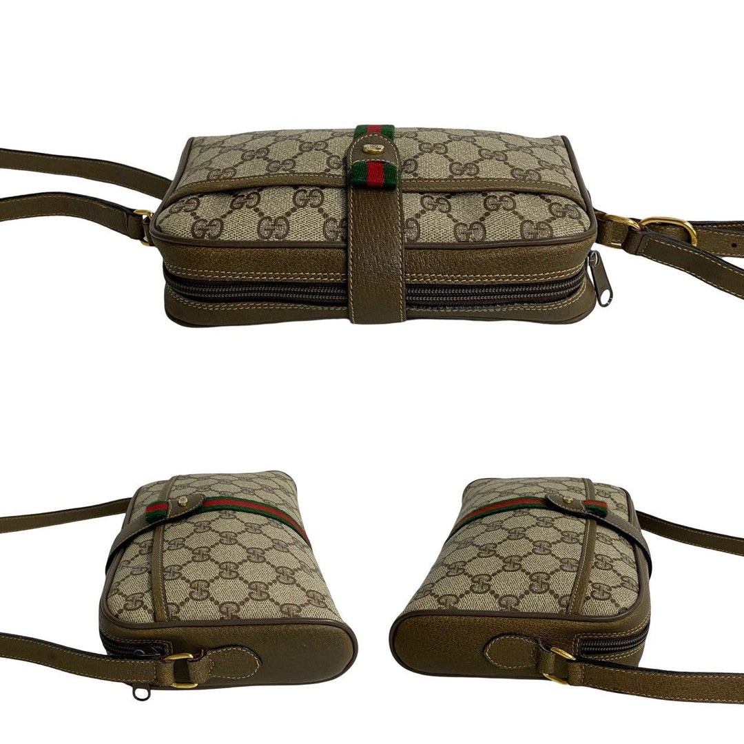 Gucci GG Canvas Web Crossbody Bag  Canvas Crossbody Bag