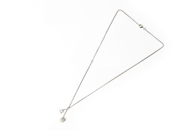 Top Quality Chanel 2way Necklace/Pendant with Rhinestones and Silver CC Ball
