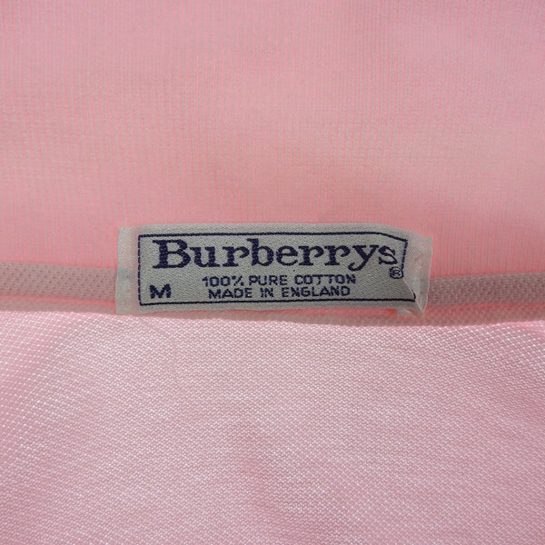 BURBERRY Logo Embroidered Polo Shirt Pink