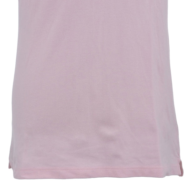 BURBERRY Logo Embroidered Polo Shirt Pink