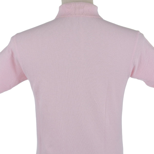 BURBERRY Logo Embroidered Polo Shirt Pink