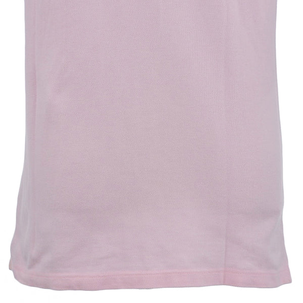 BURBERRY Logo Embroidered Polo Shirt Pink