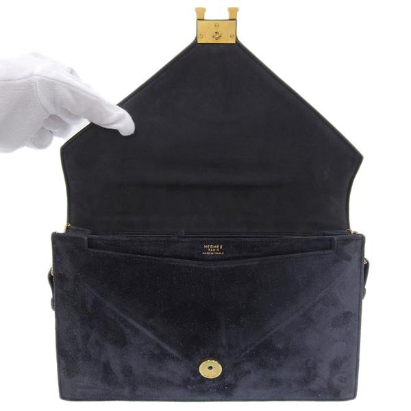 Premium Handmade Hermes 1977 Made Lydie Navy