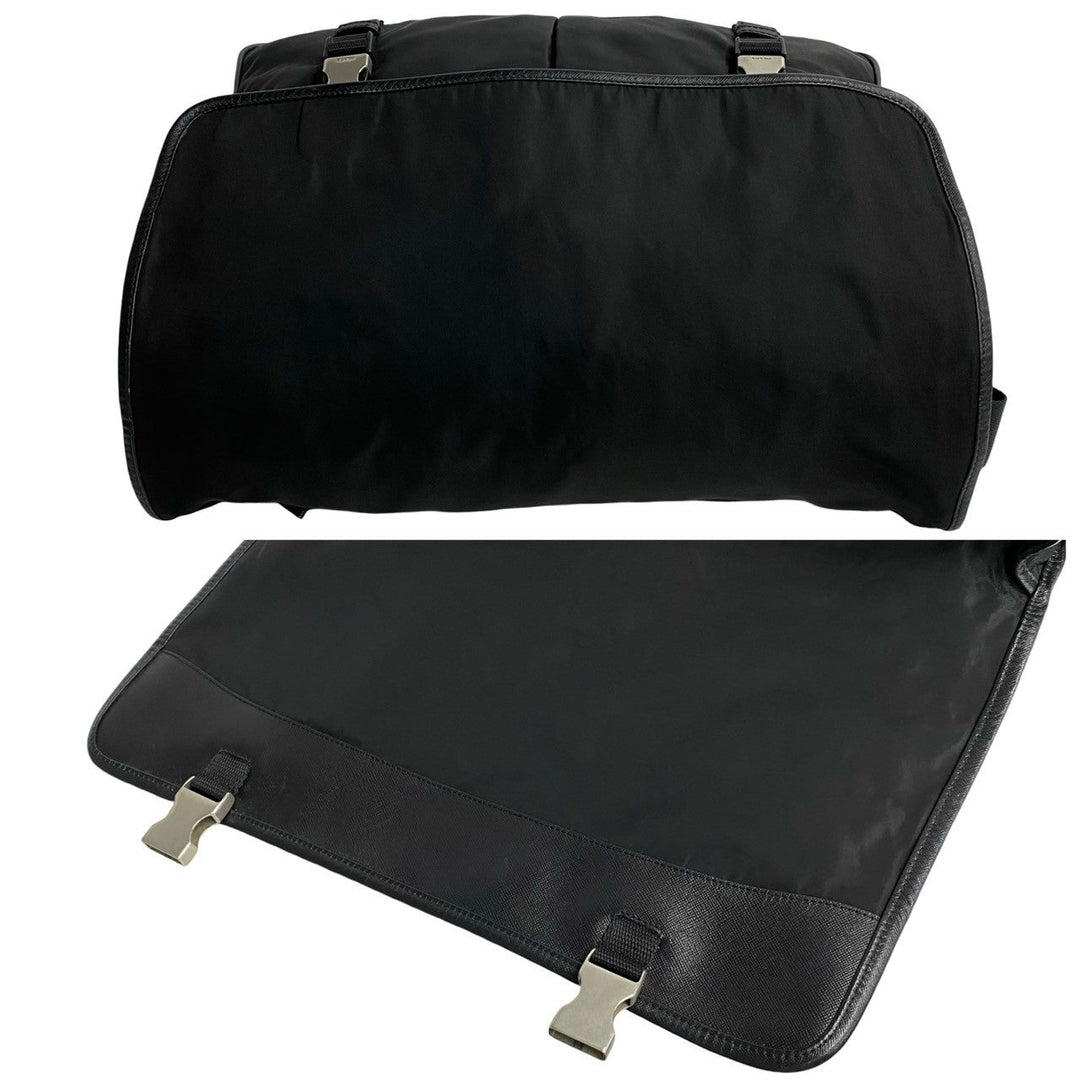 Prada Tessuto Messenger Bag Canvas Crossbody Bag