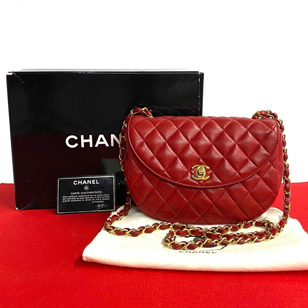 Top Quality Chanel Lambskin Matelasse Coco Mark Chain Shoulder Bag