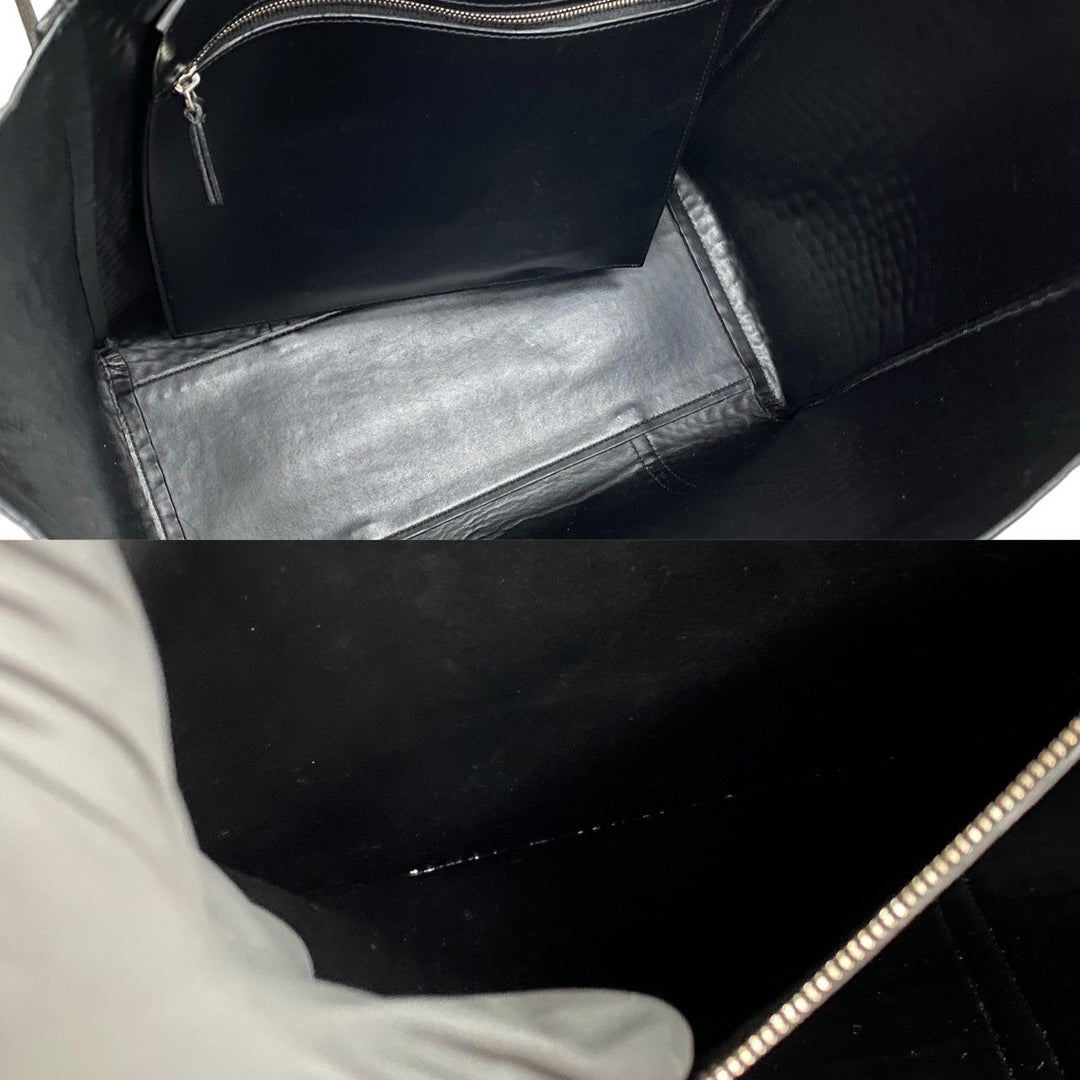 Top Quality Balenciaga Leather Everyday Tote Bag Black