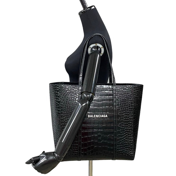 Top Quality Balenciaga Leather Everyday Tote Bag Black