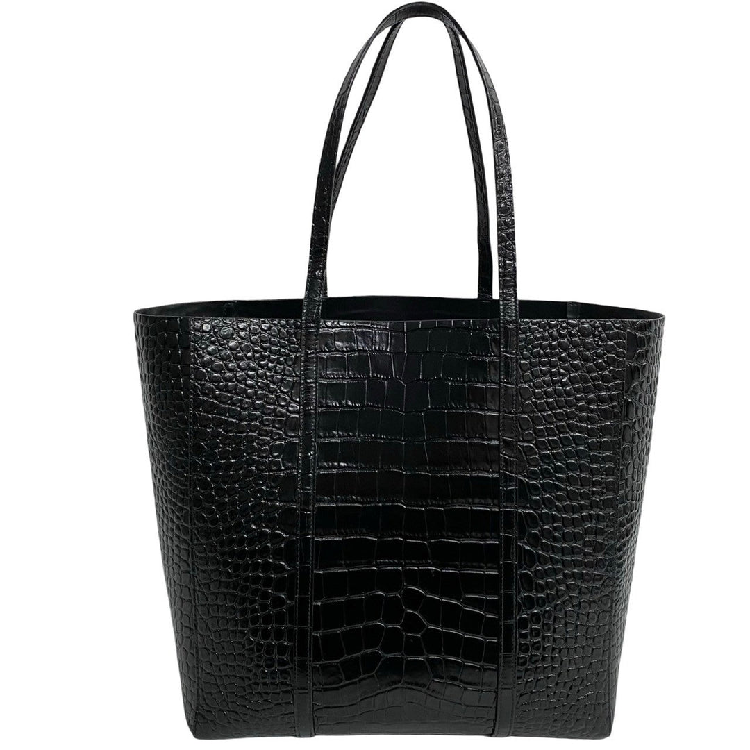 Top Quality Balenciaga Leather Everyday Tote Bag Black