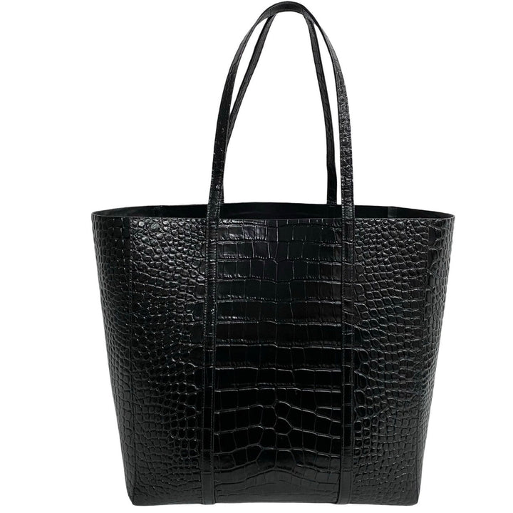 Top Quality Balenciaga Leather Everyday Tote Bag Black