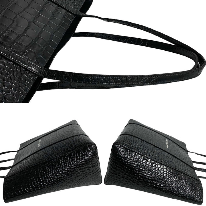 Top Quality Balenciaga Leather Everyday Tote Bag Black