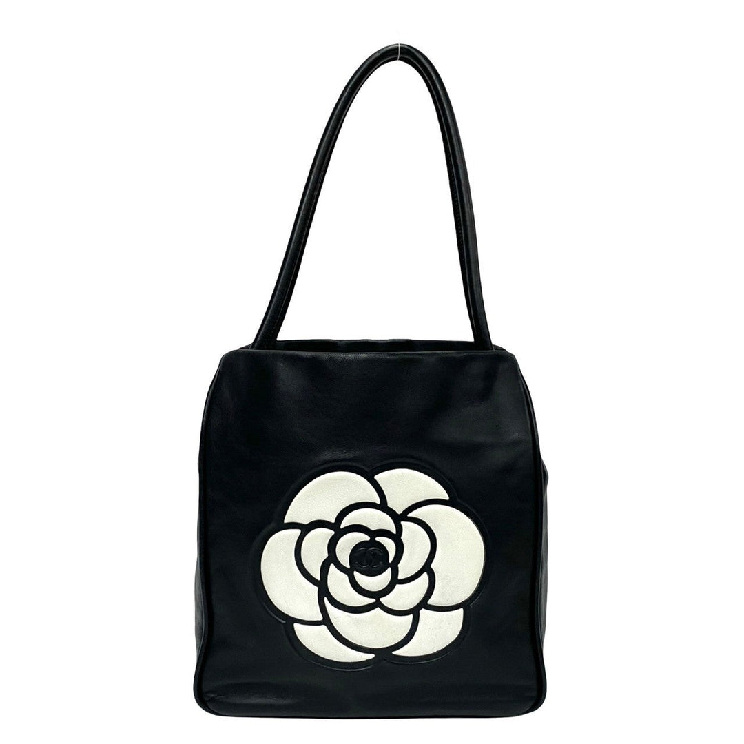 Top Quality Chanel Camellia Logo Lambskin Tote Bag