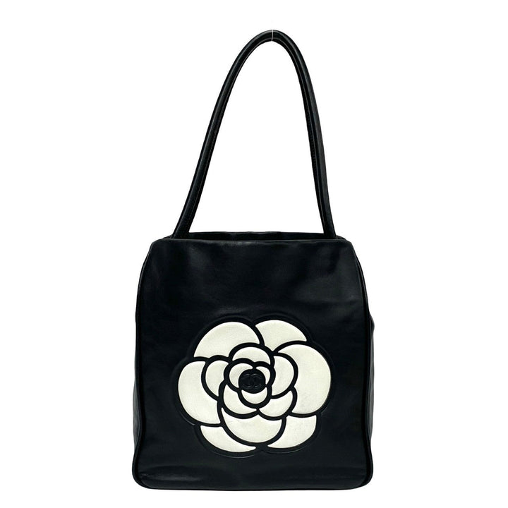 Top Quality Chanel Camellia Logo Lambskin Tote Bag