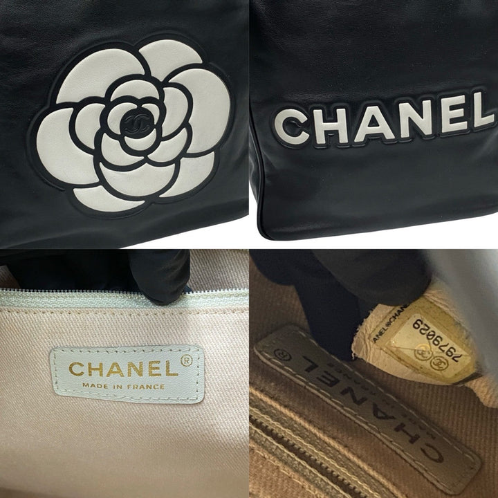 Top Quality Chanel Camellia Logo Lambskin Tote Bag