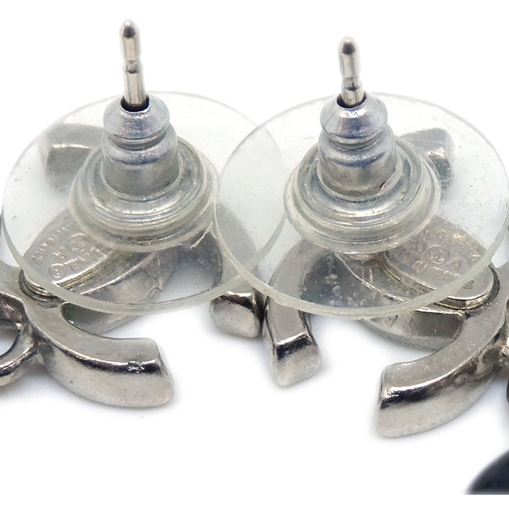 Top Quality Chanel Piercing Dangle Earrings Silver 10A