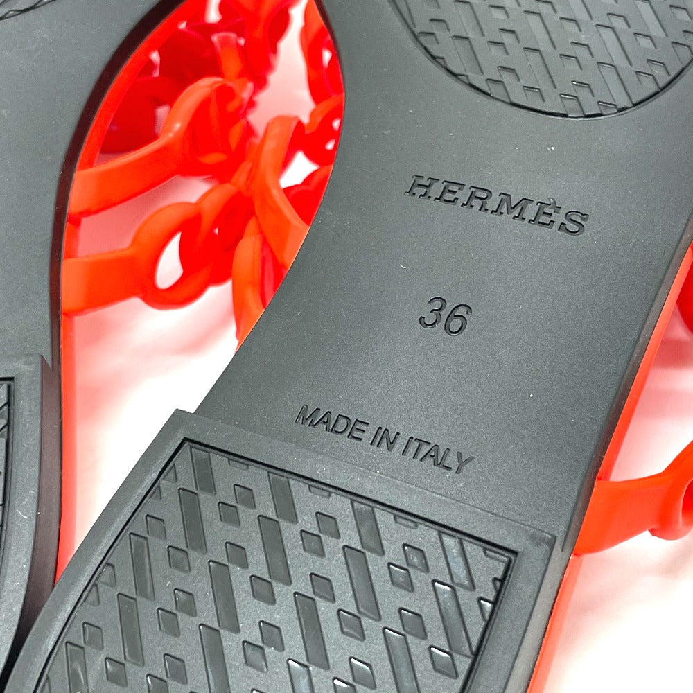 Hermes シェーヌダンクル リヴァージュ サンダル ラバー レディース