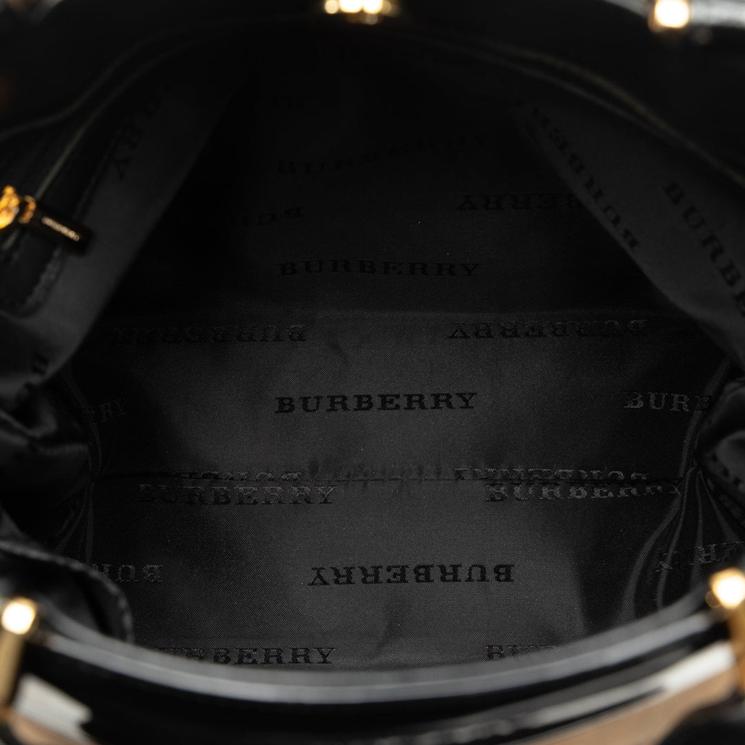 BURBERRY Plaid Wool Handbag