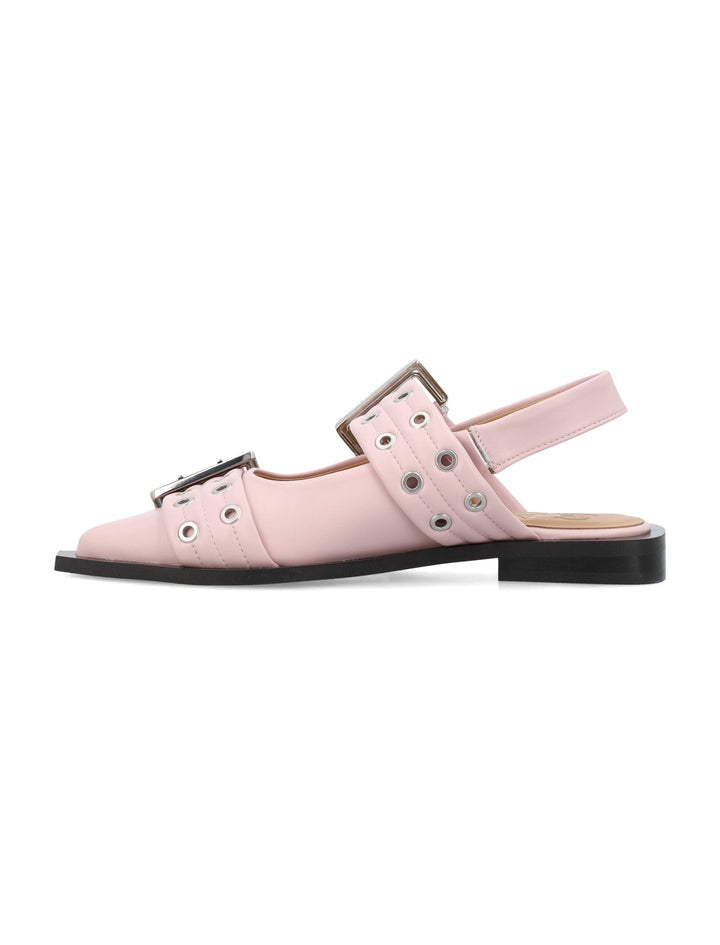 FEMININE BUCKLE BALLERINAS
